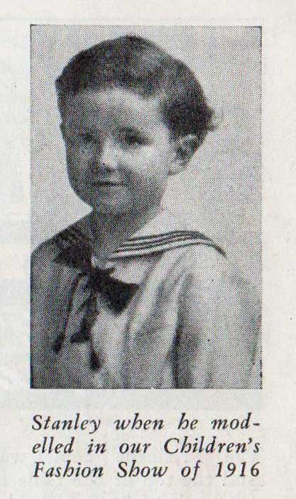 Stanley Golden, modeling a sailor suit for the T. Eaton Company Catalog, 1916. Source: Contacts: Volume 10, no. 1 - April - Golden Family Treasure | Alex Inspired