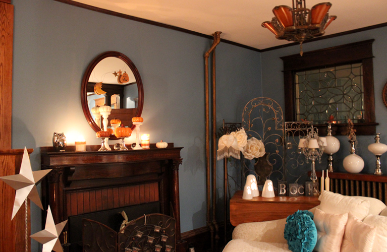 DIY Fall Mantel - Halloween, thanksgiving |Alex Inspired