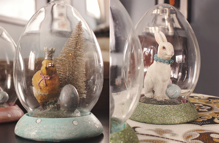 Mini Easter makeover - the before and the after of the Easter Cloches | alex inspired