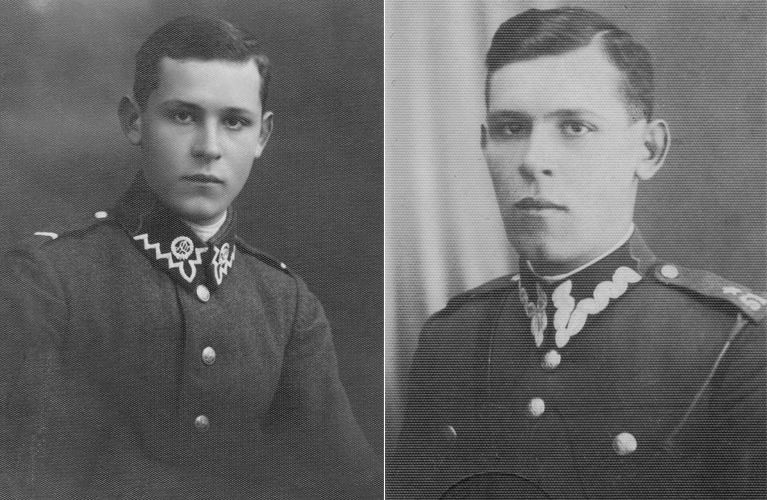 Dziadzio as a young man in his military uniforms