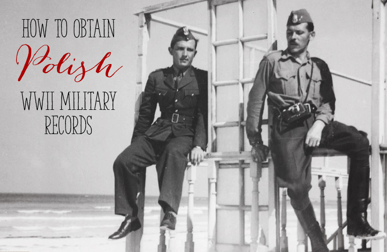 How to Obtain Polish WWII Military Records (Captain Frankow sitting with fellow soldier somewhere in Palestine WWII) | alex inspired