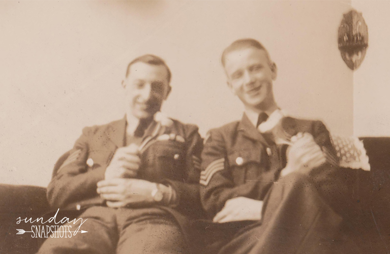 Pilots Harry & Stewie in Moncton 1943, Photo by Glenna Hare | Alex Inspired