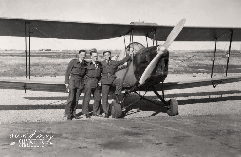 Three Blokes and a Tiger Moth, 1943 photo by Glenna Hare | Alex Inspired