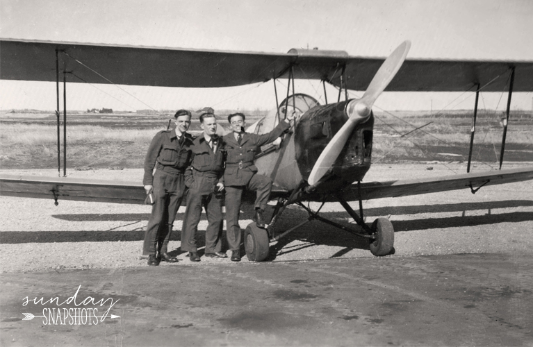 Three Blokes and a Tiger Moth, 1943 photo by Glenna Hare | Alex Inspired