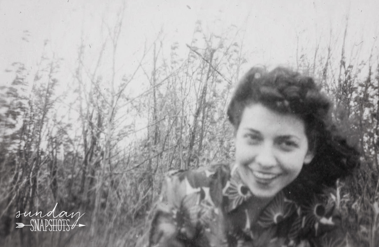 Friend of Glenna's in a field, New Brunswick 1943 photo by Glenna Hare | Alex Inspired