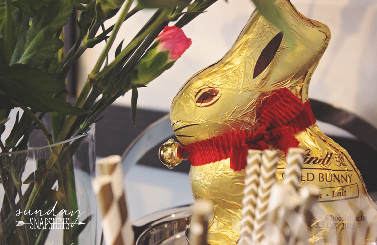 Sunday Snapshots - Easter Sunday with a Gold Lindt Bunny 