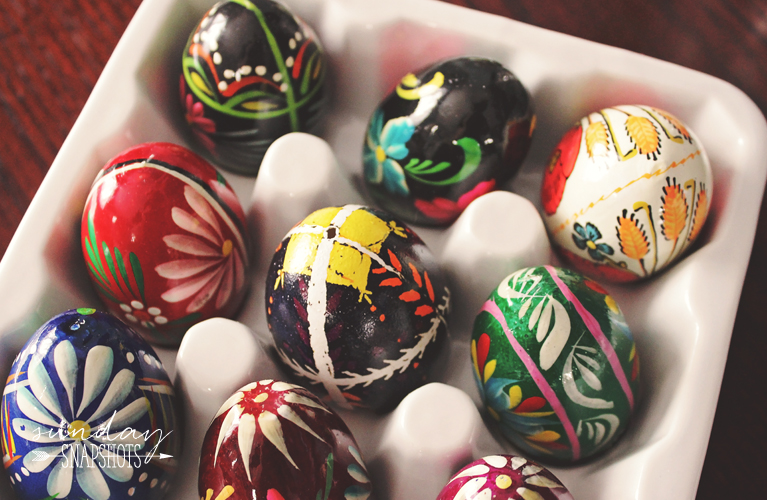 Sunday Snapshots - Polish Easter Eggs, Pisanki & Jajko