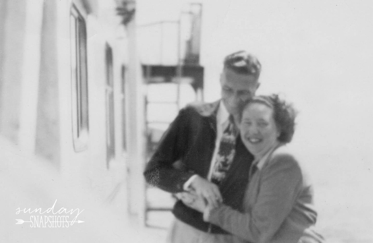 Stanley and Glenna on a boat taking a photo | Alex Inspired