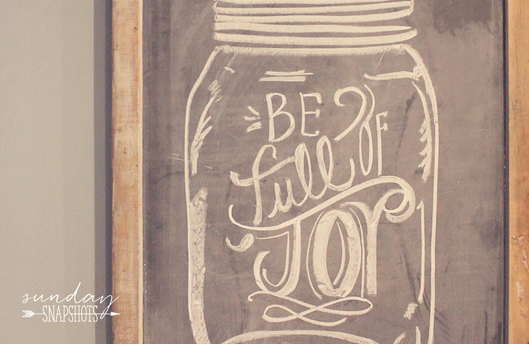 Chalkboard "Be Full of Joy" In the Kitchen | Alex Inspired