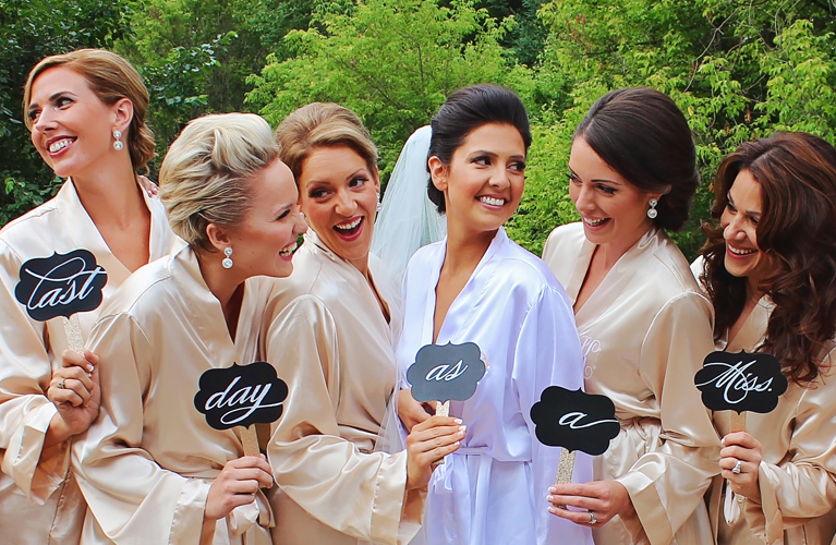  Bride and Bridesmaids getting ready in the morning | Alex Inspired