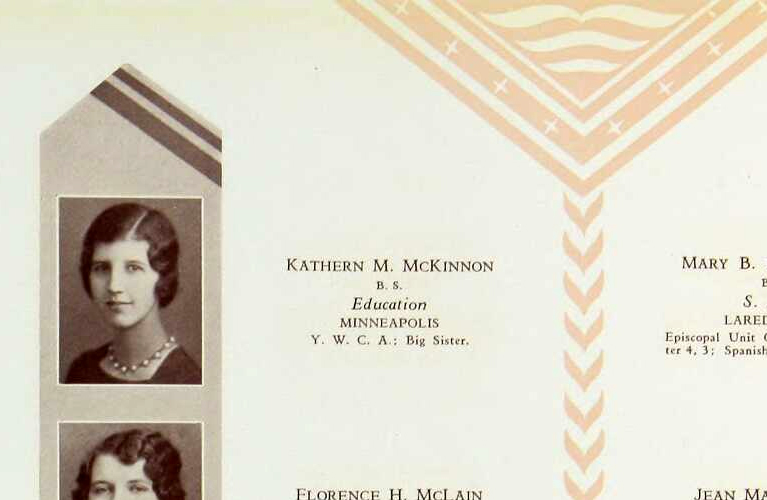 Kathern McKinnon Yearbook from University of Minnesota - 1930 | Alex Inspired - It's Kathern not Catherine