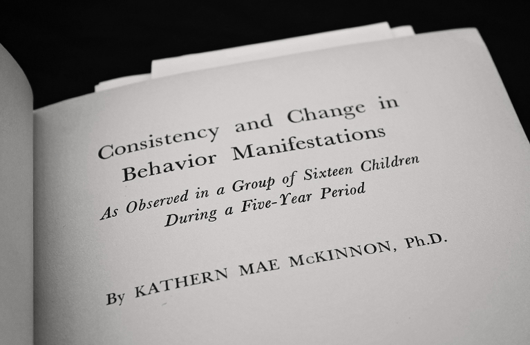 Consistency and Change in Behavior Manifestations: As Observed in a Group of Sixteen Children During a Five Year Period - Kathern McKinnon | Alex Inspired