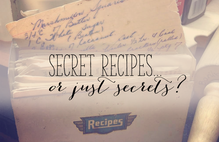 Secret Recipes... or just Secrets? | Alex Inspired