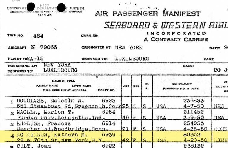 Kathern McKinnon's travel Documents - Creeping your Ancestors | Alex Inspired