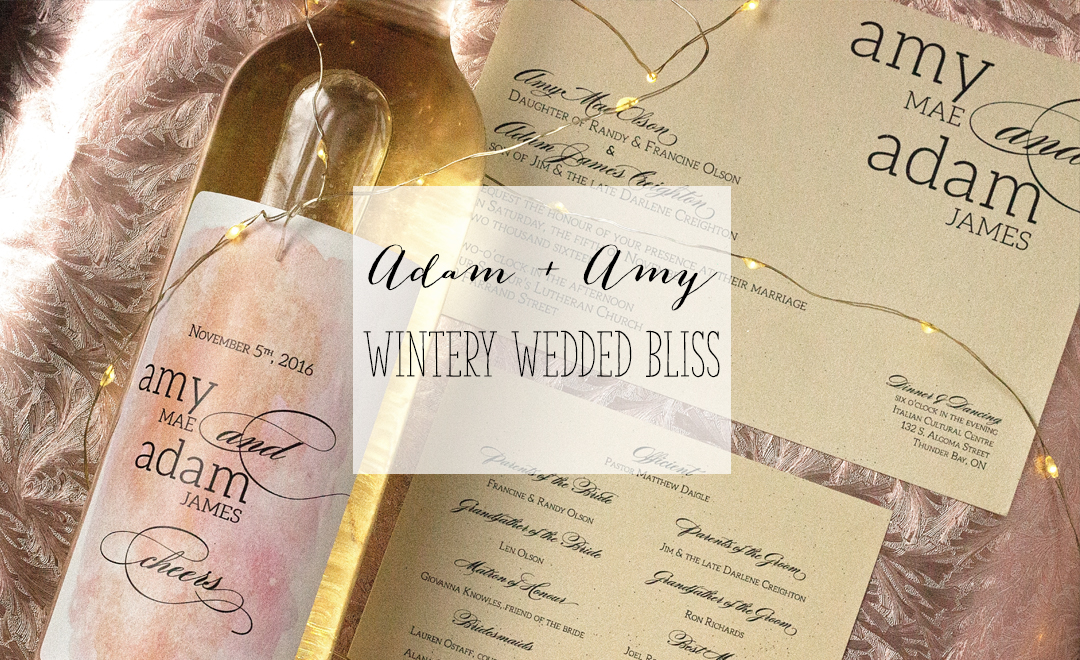 Adam + Amy Wintery Wedded Bliss