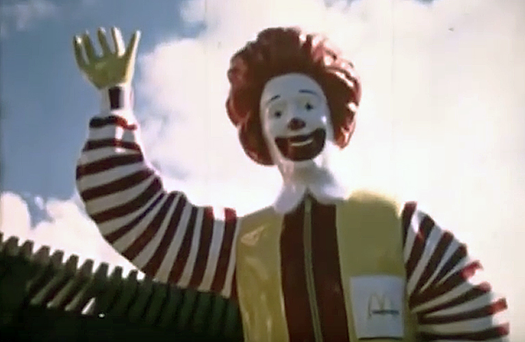 Hard plastic Ronald McDonald at McDonaldland | Alex Inspired