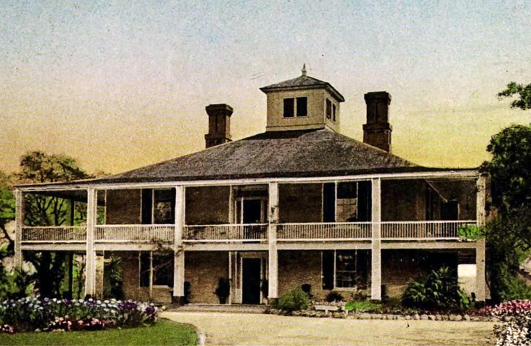 Original Postcard of Fruitland Home, prior to becoming the Augusta Clubhouse